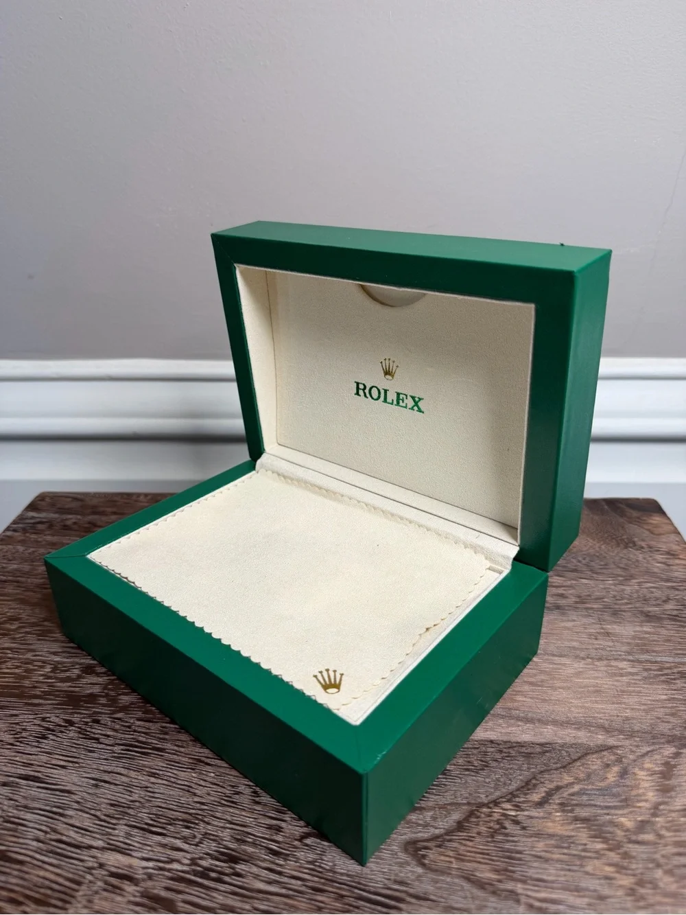 Rolex Green and Cream  Watch Box